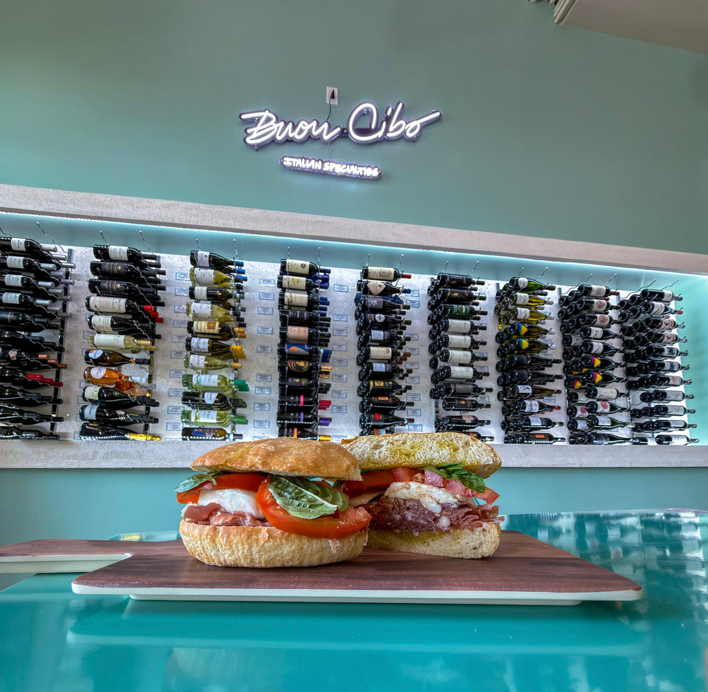 Prosciutto Caprese sandwich at Buon Cibo Italian Specialties
