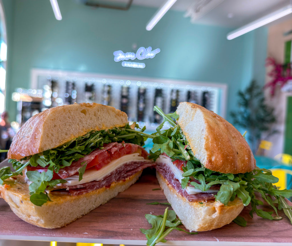 Salami sandwich at Buon Cibo Italian Specialties