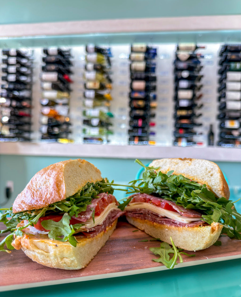 Salami sandwich at Buon Cibo Italian Specialties