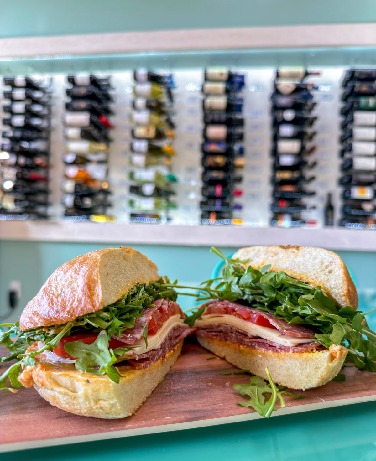 Salami sandwich at Buon Cibo Italian Specialties